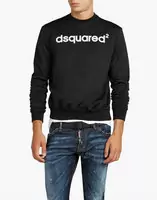 dsquared2 cotton sweater jacket n18955 black